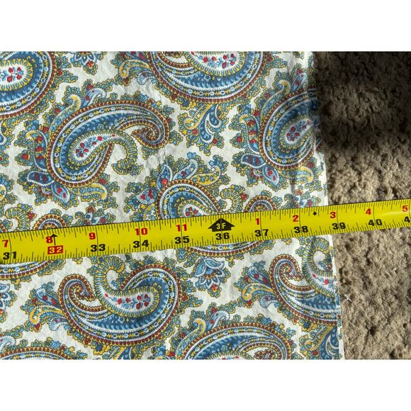 2xLauren Ralph Lauren Standard Multicolor Paisley Cotton Pillow Cover Green Blue - Picture 12 of 16